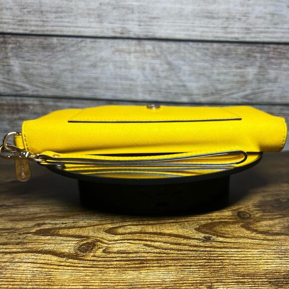 Micheal Kors - Large Zip Around Wristlet - Yellow - Picture 2 of 4